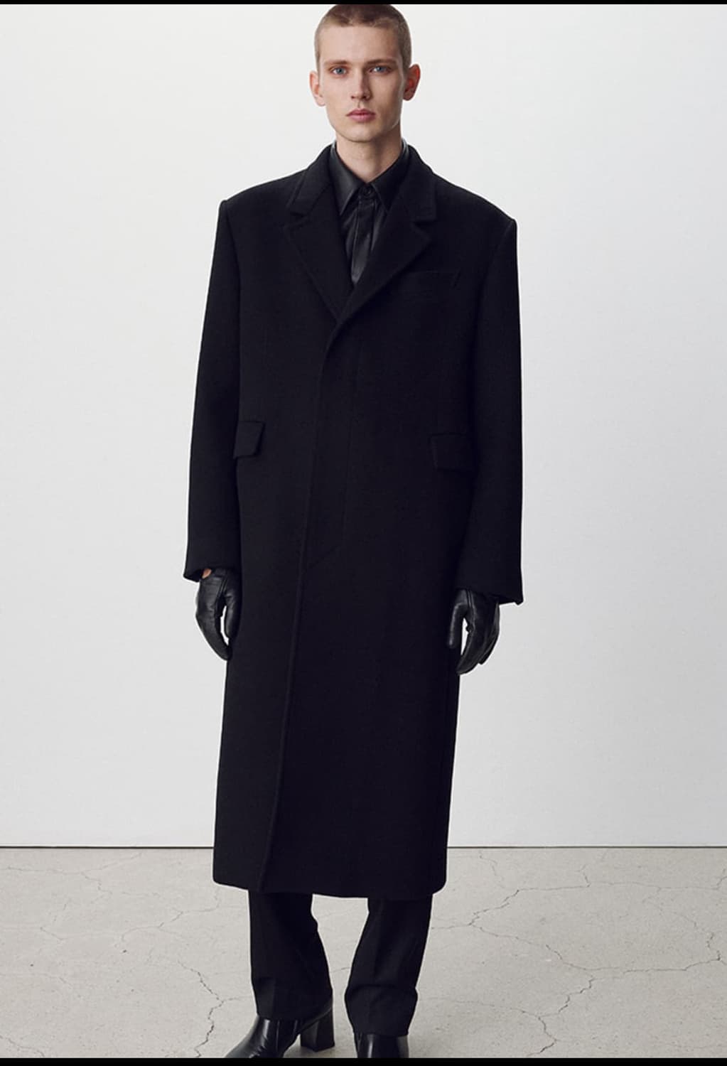 토니웩 24fw 울 캐시미어 테일러드 싱글 롱코트 상품이미지1