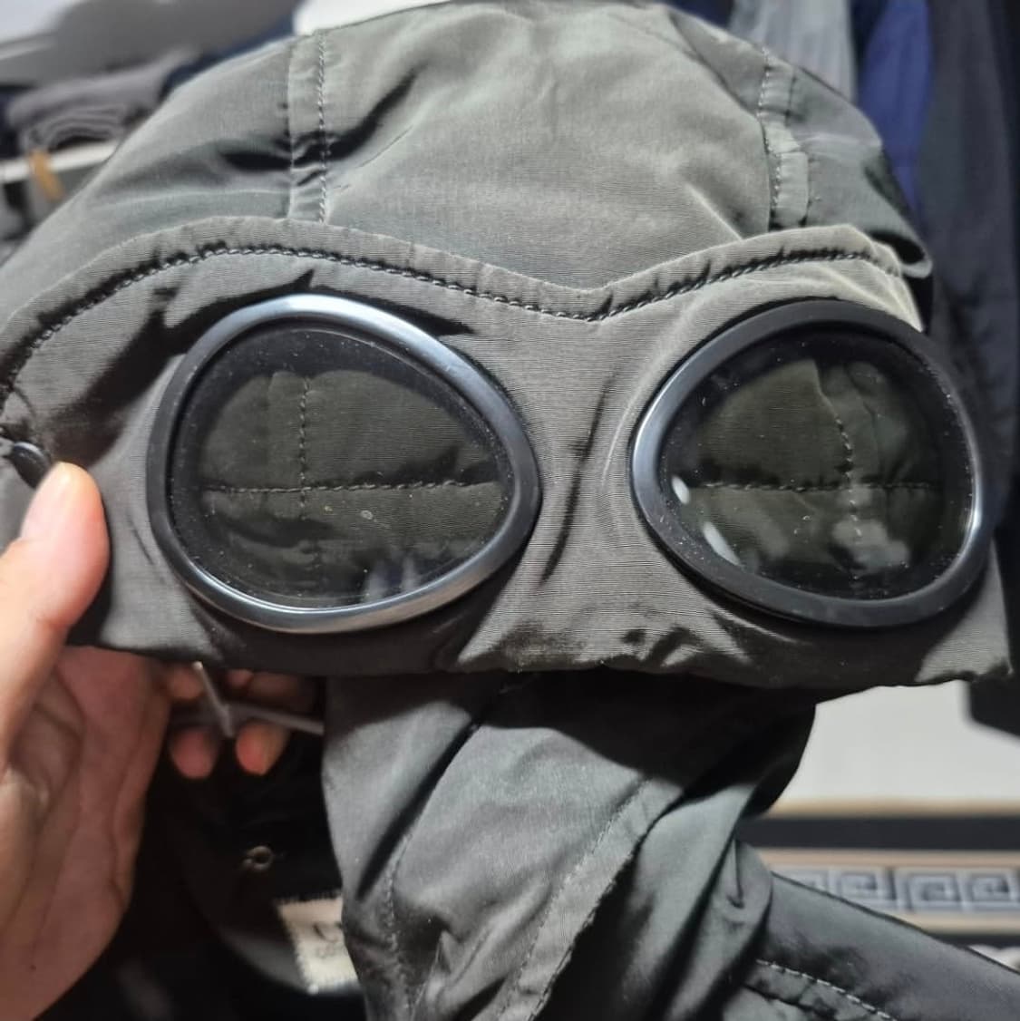 00's CP 컴퍼니 고글 덕 다운 후드 푸퍼 패딩 L 정품 상품이미지5