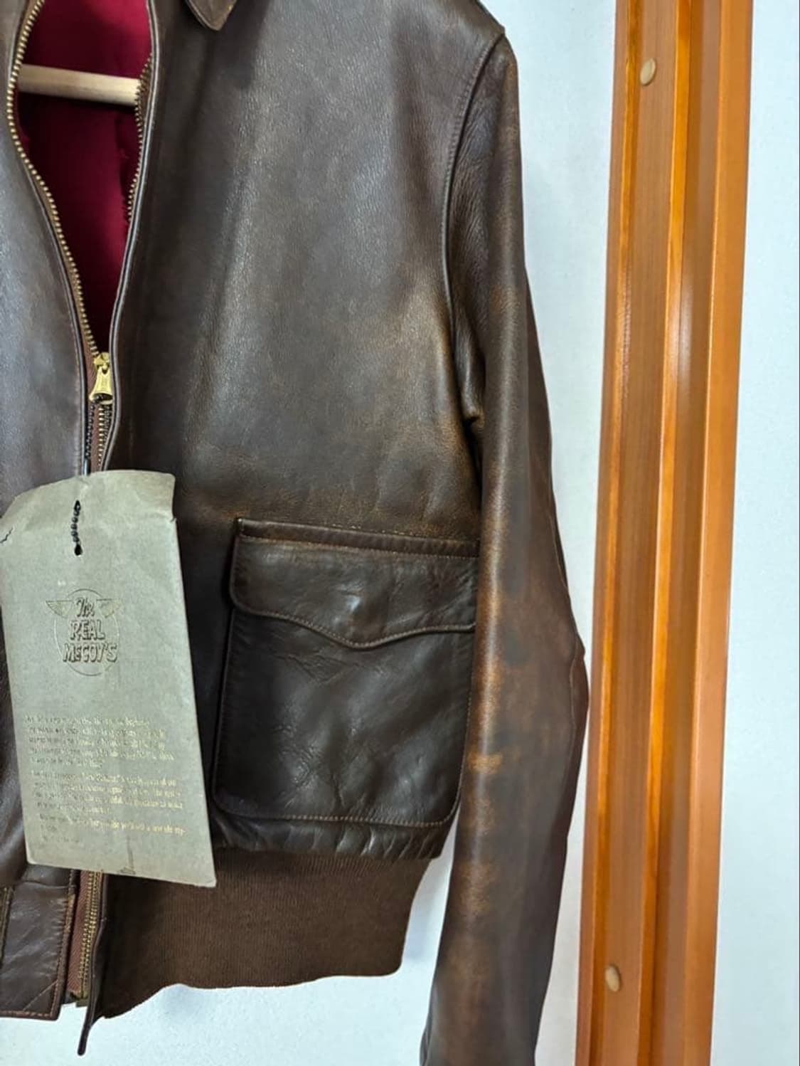 (38) 리얼맥코이 a-2 가죽자켓 상품이미지5