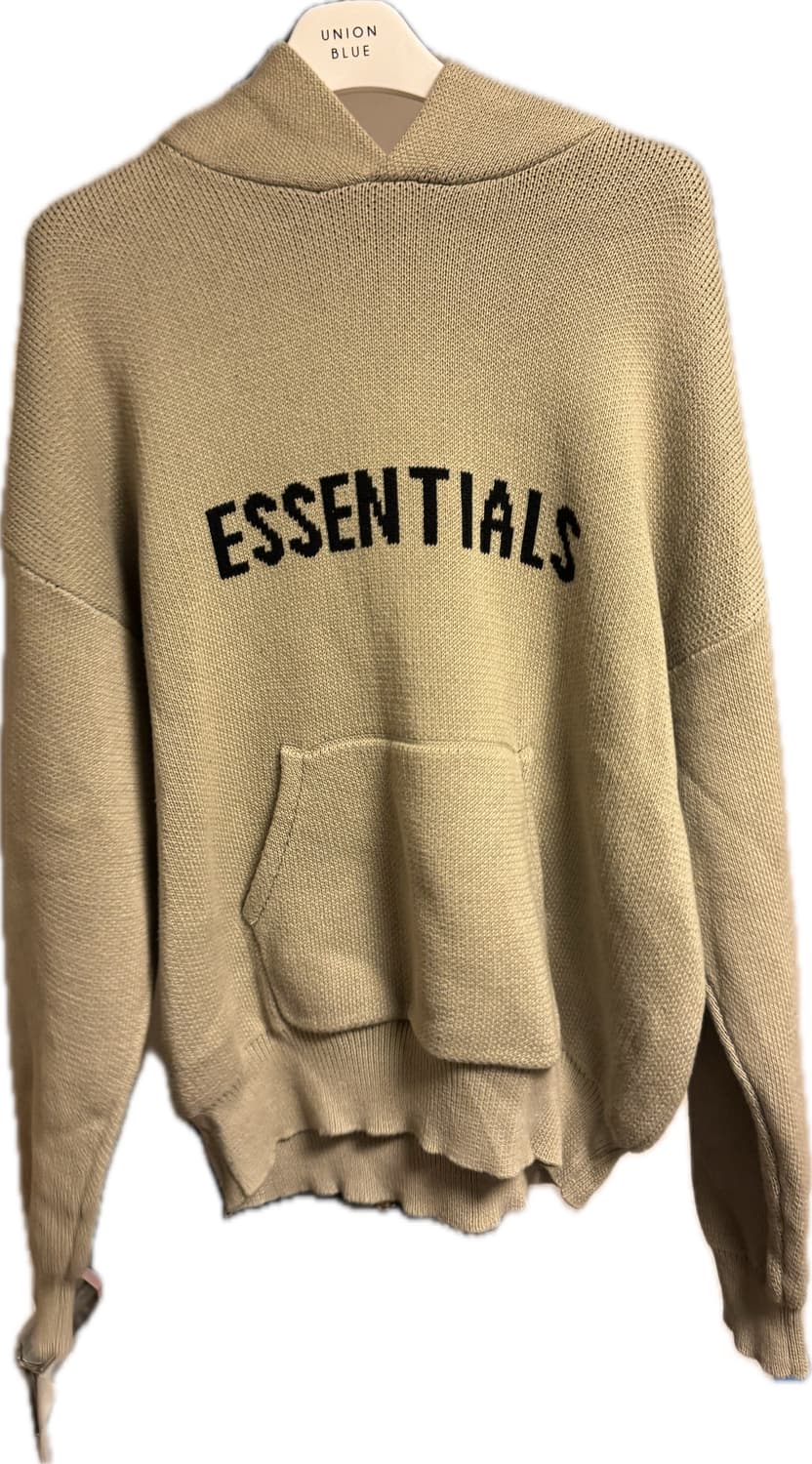 에센셜 후드 풀오버 니트 토프 타우페 L 상품이미지3