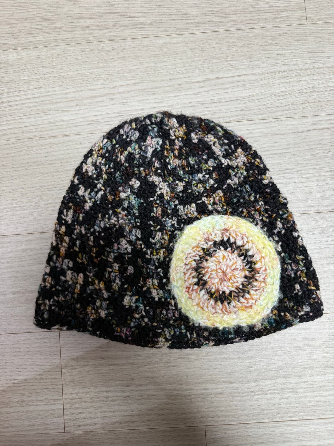 핸드메이드 니트패치 비니  상품이미지1