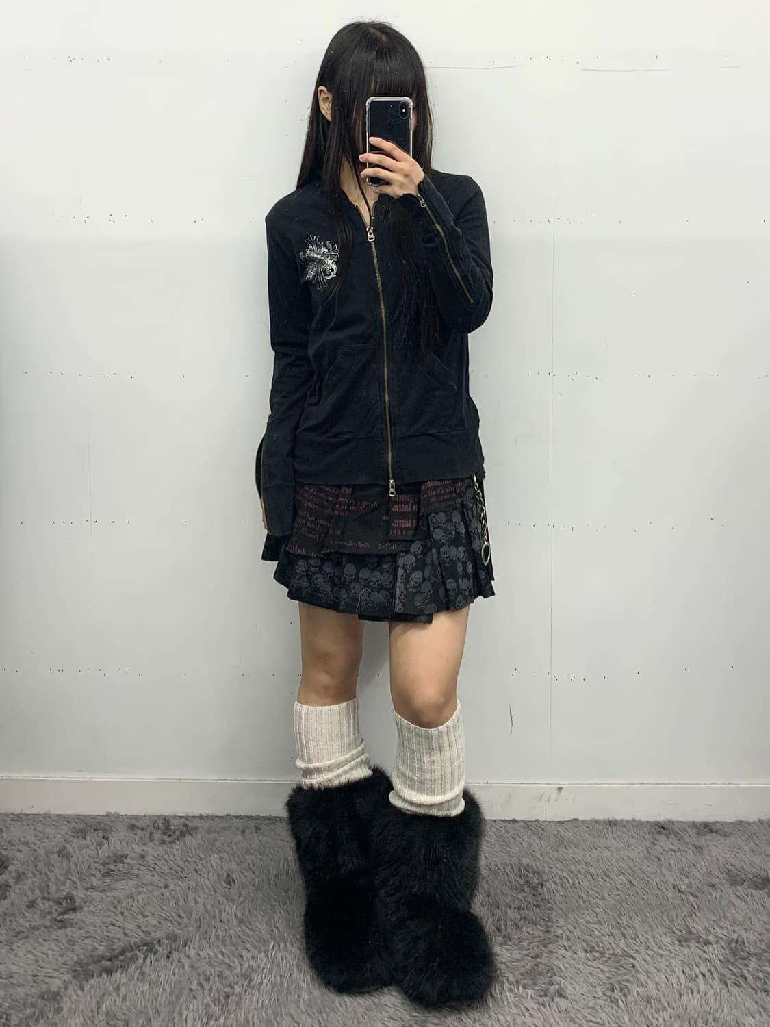 재패니즈 십자가 펑크 후드집업 상품이미지3