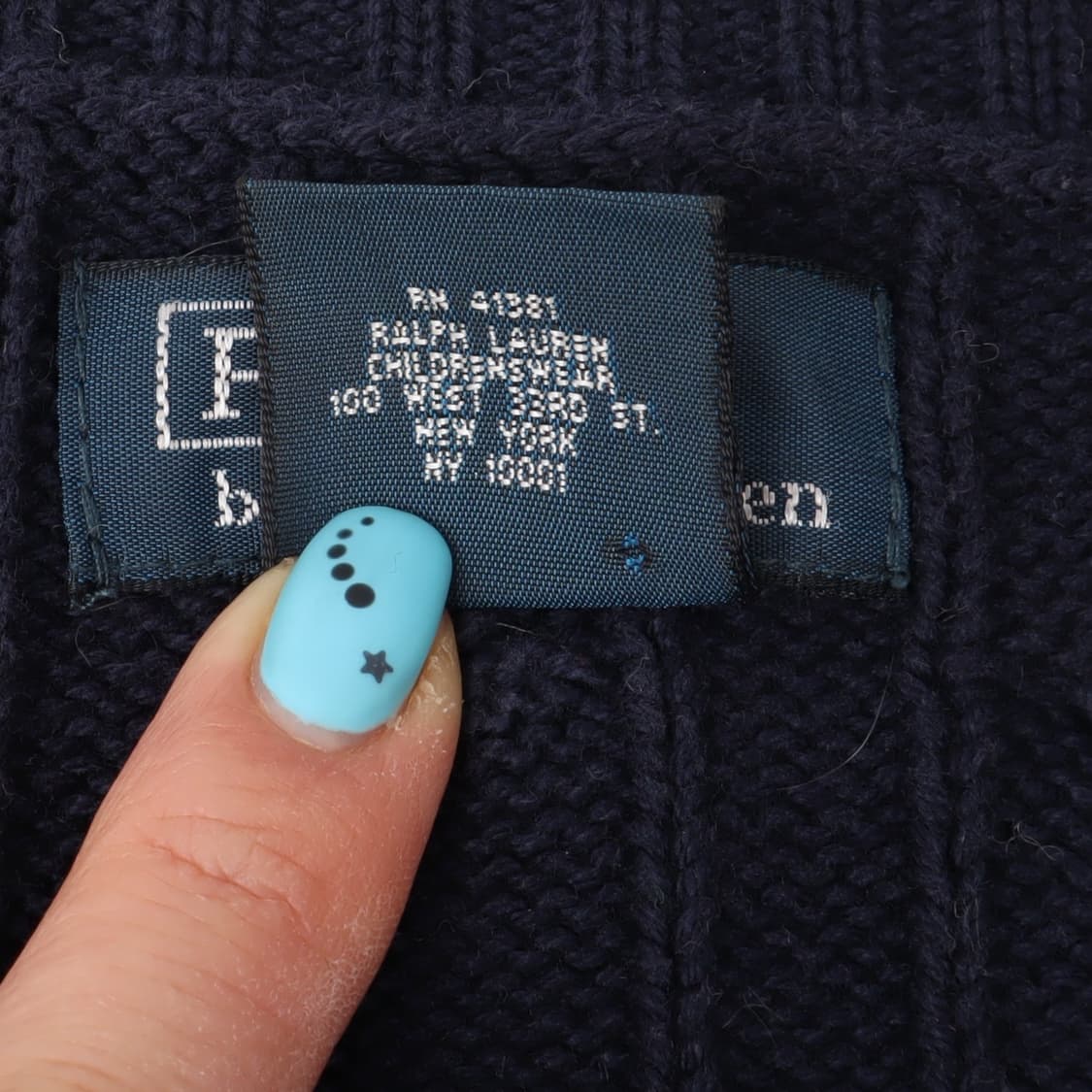 폴로 랄프로렌 네이비 케이블 니트 스웨터 상품이미지9