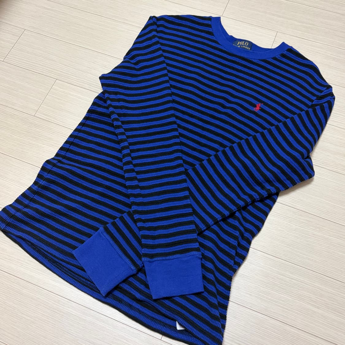 폴로 스트라이프 와플 티셔츠 상품이미지2