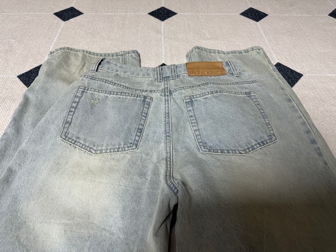 [XS] 인사일런스 빈티지 와이드 데님 애쉬 블루 상품이미지3