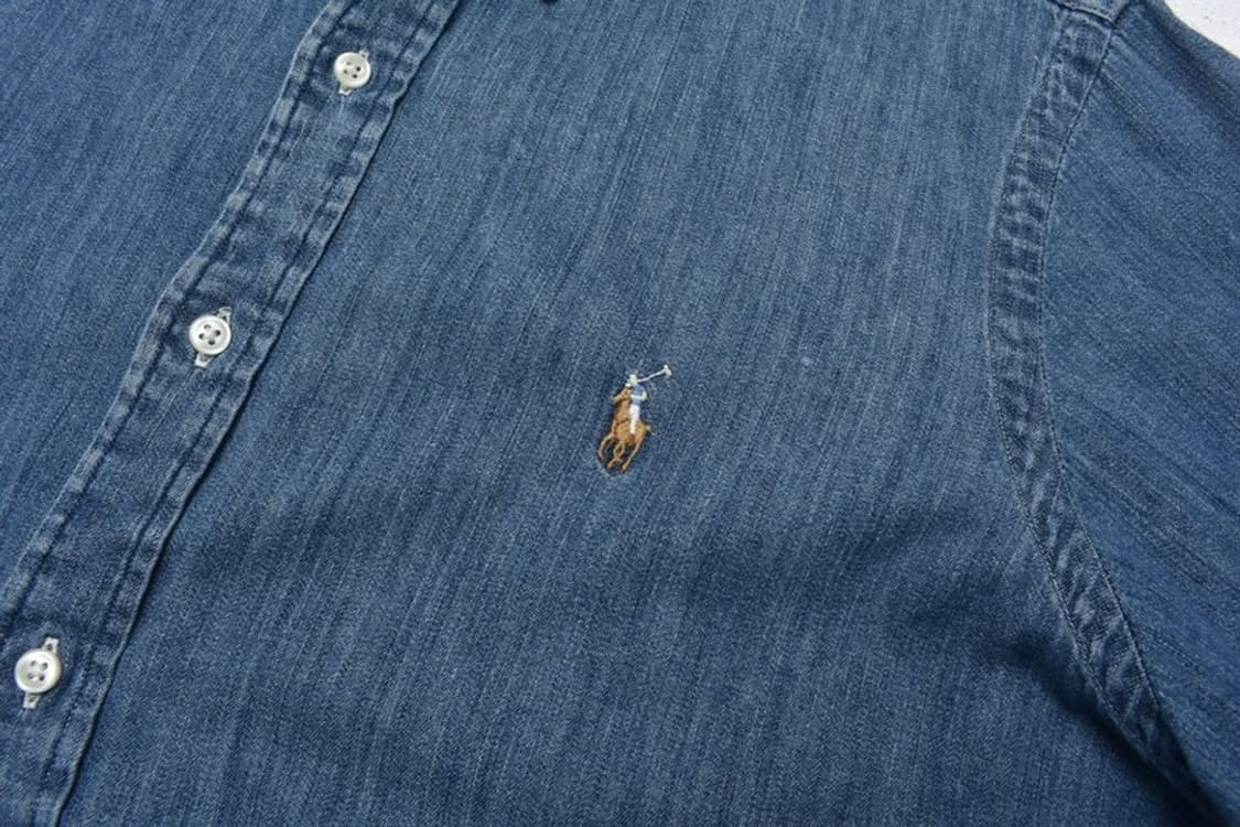 폴로 랄프로렌 큐알 데님셔츠 청남방 L M0045 상품이미지6