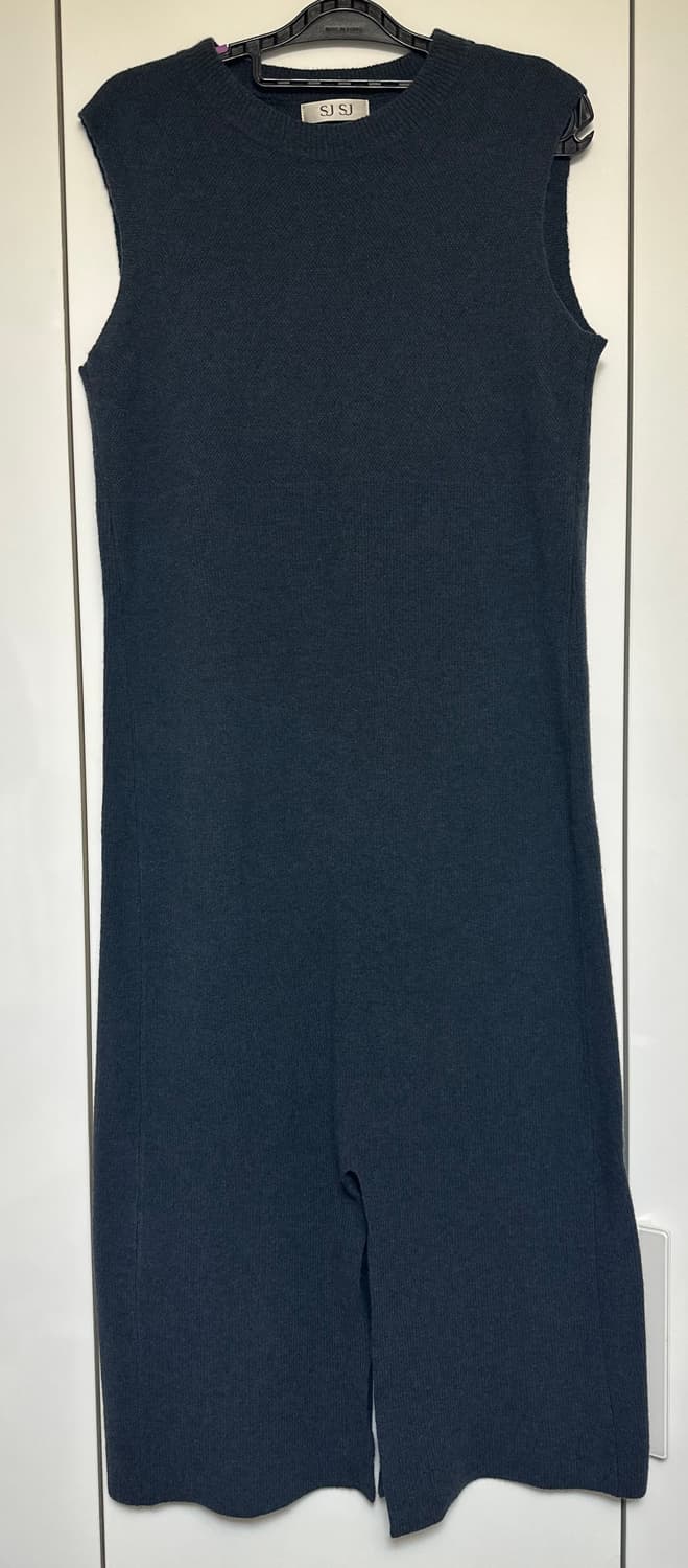 한섬SJSJ 울캐시미어 니트 롱 원피스 블랙 상품이미지1