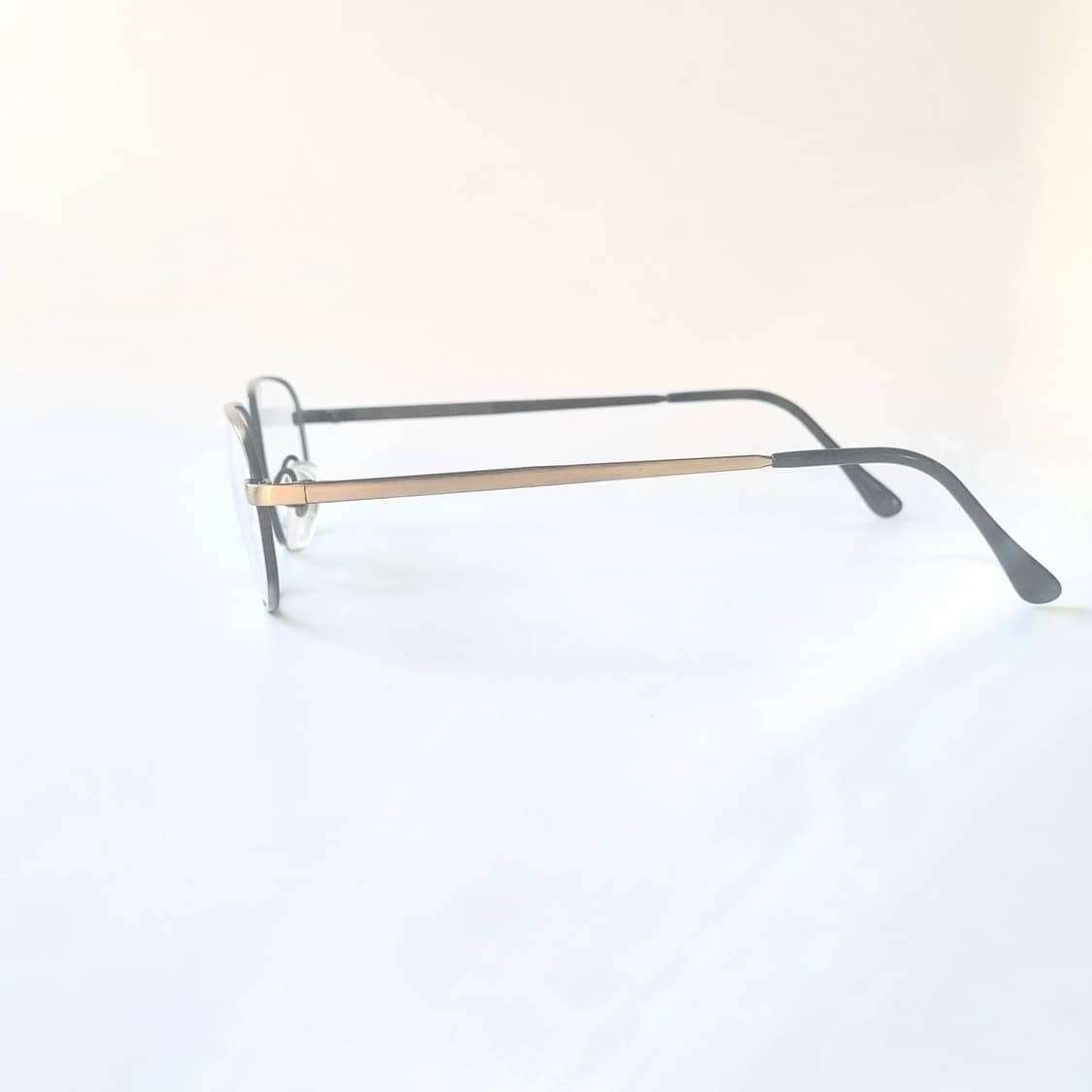 데드스탁 빈티지 무드 앤틱 골드 사각 메탈 안경테 433 상품이미지5