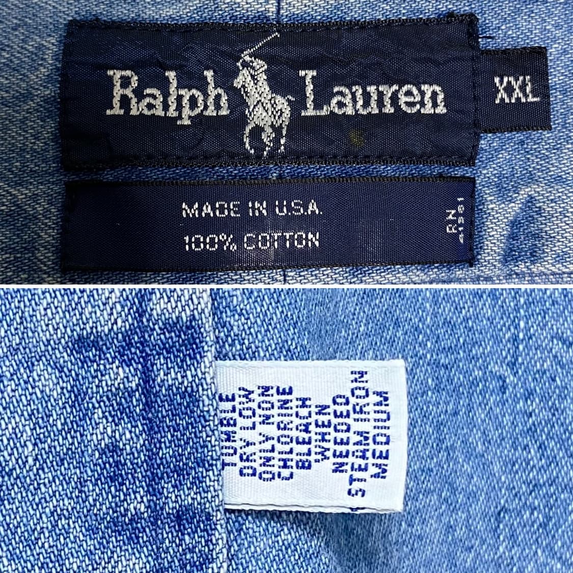 1992년 POLO RALPH LAUREN DENIM SHIRT OG 상품이미지8