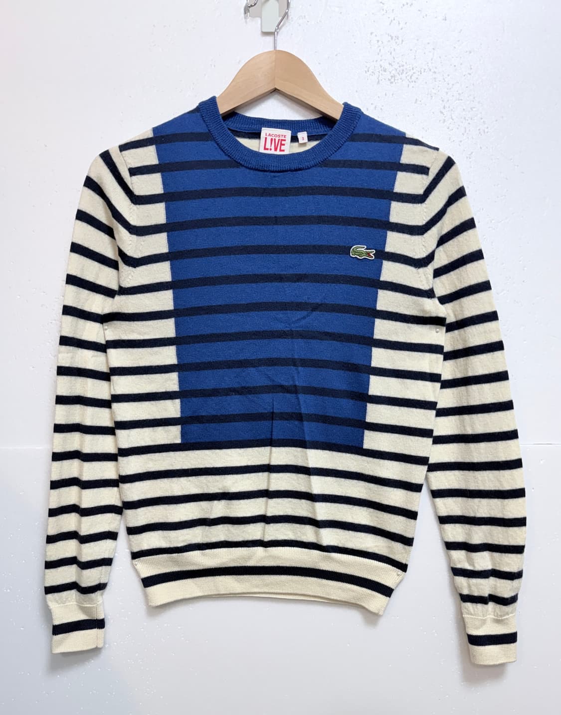 라코스테 LACOSTE 스트라이프 니트 95 캐주얼 니트 상품이미지1