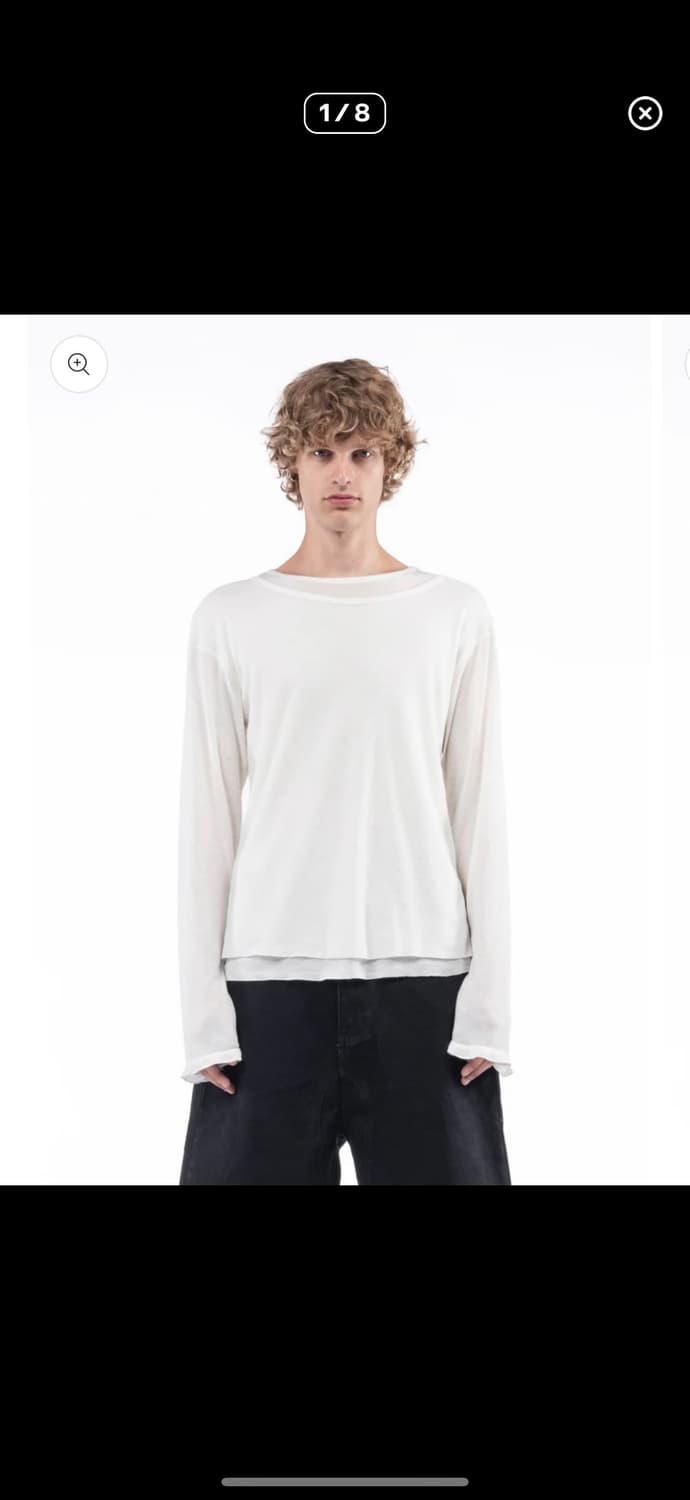 노페이스스튜디오 더블 레이어드 티 3size 상품이미지1