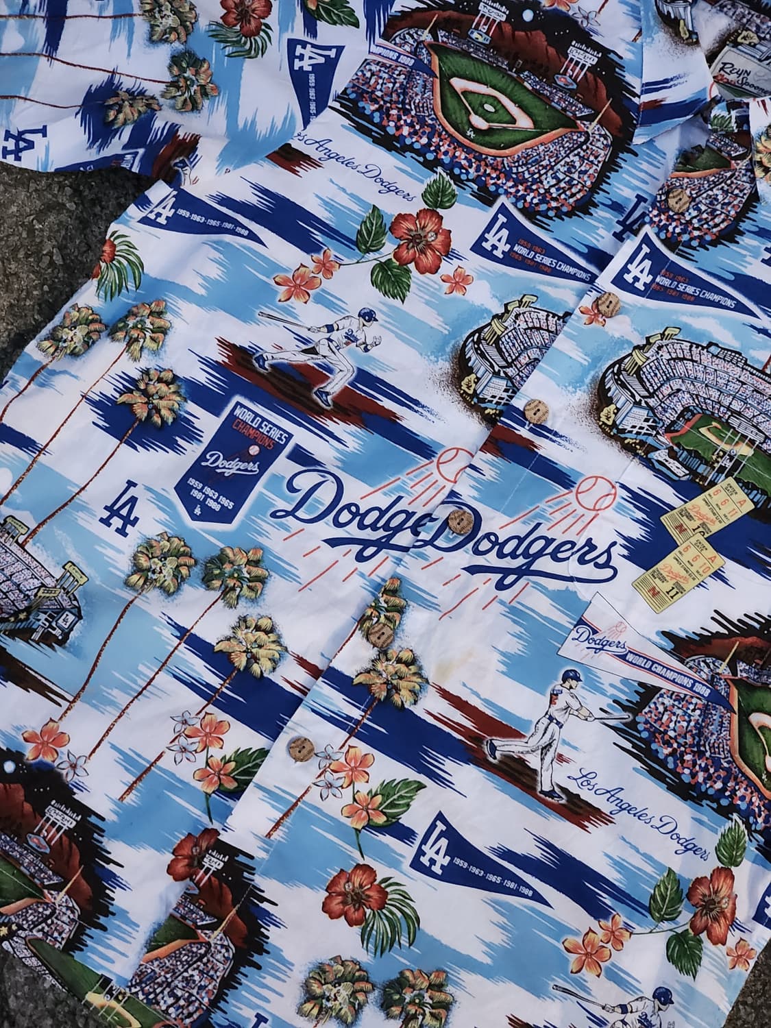LA Dodgers X Reyn spooner 반팔셔츠 L
 상품이미지5