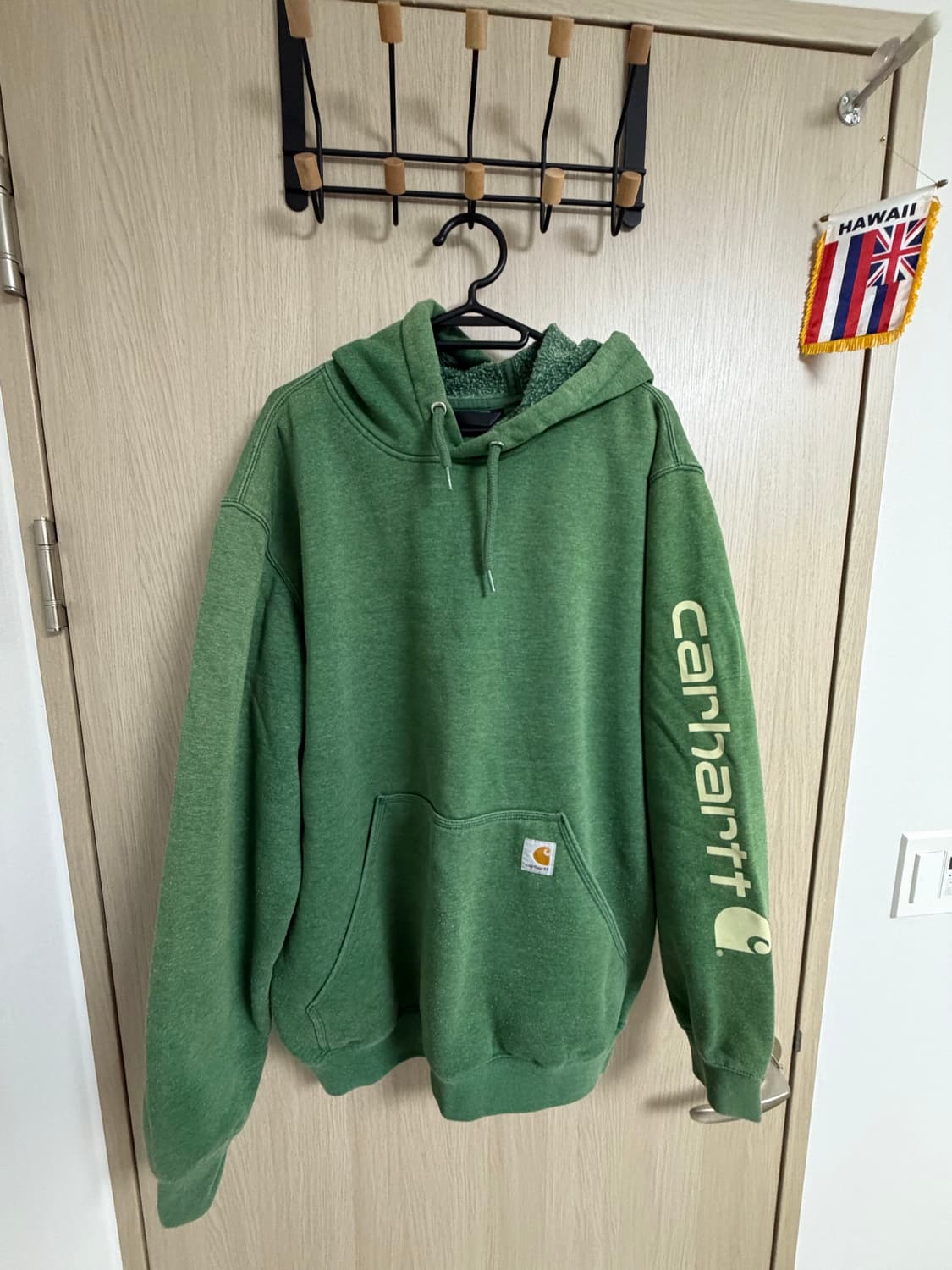 빈티지 칼하트 후드 그린 상품이미지1