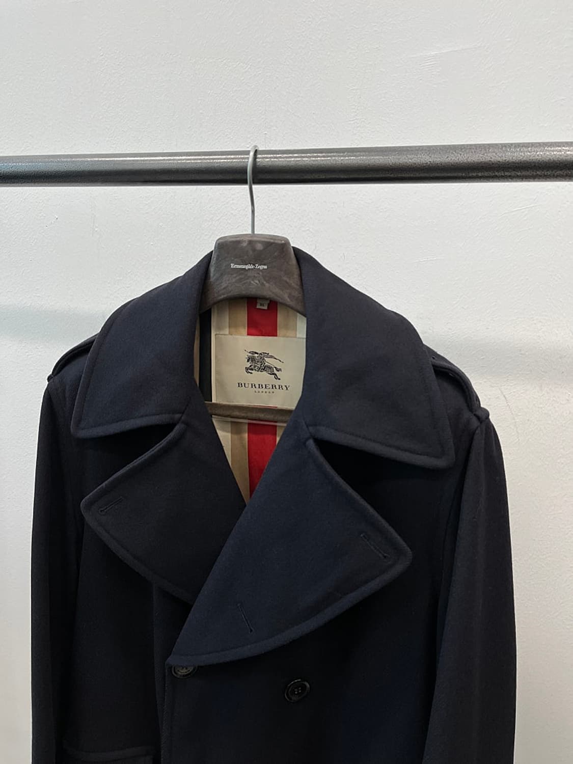 105) 버버리 런던 더블블레스티드 울코트  상품이미지4