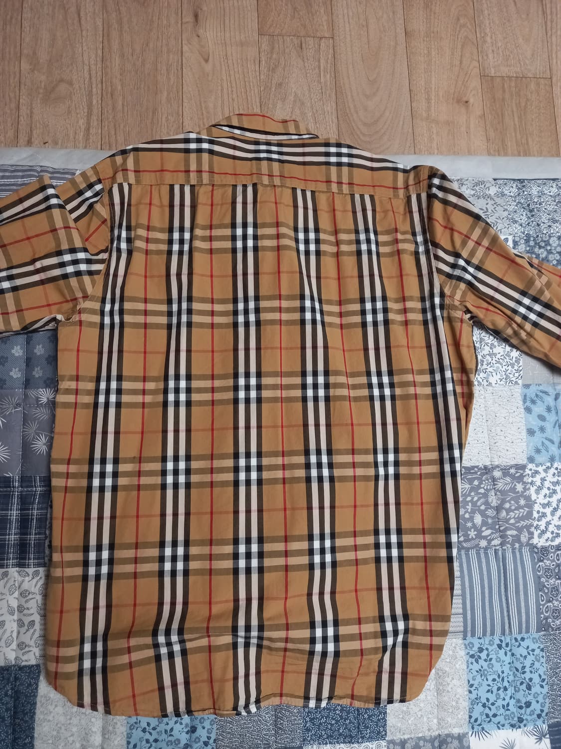 버버리 시그니처 체크 긴팔셔츠  xxl(실용105) 상품이미지5