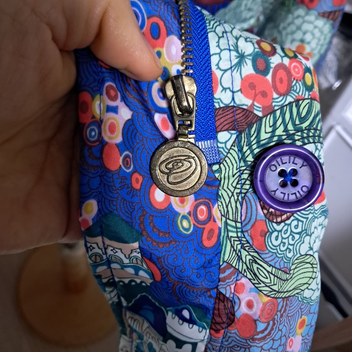 오일릴리 후드 점퍼 자켓 38(얇은 충전재있음)55~날씬66 상품이미지5