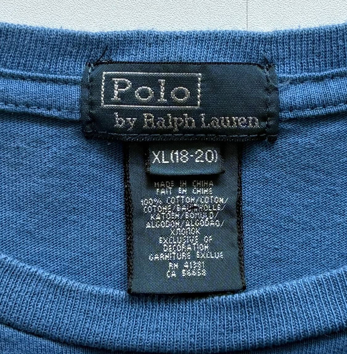 Polo 폴로랄프로렌 라운드 블루 반팔티 상품이미지4