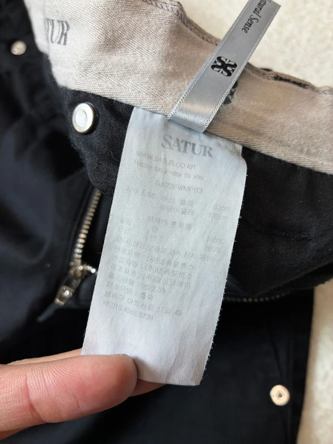 세터 SATUR 투턱 클래식 와이드 친노 팬츠 PN7243 상품이미지10