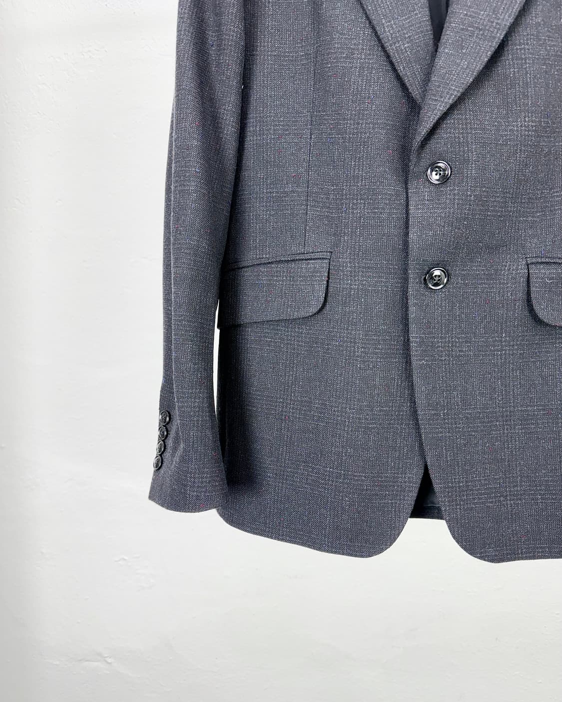 드리스반노튼 블랙 부클레 싱글 브레스티드 블레이저 자켓 상품이미지4