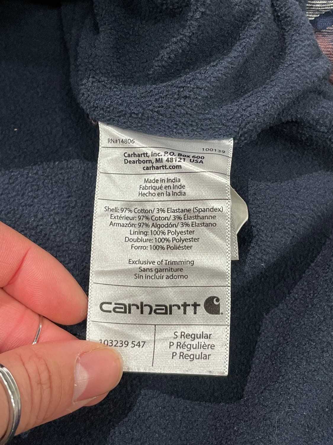 칼하트 플리스 셔츠   상품이미지7