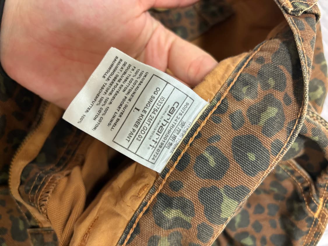 [L] 칼하트 wip 싱글니 레오파드 상품이미지5