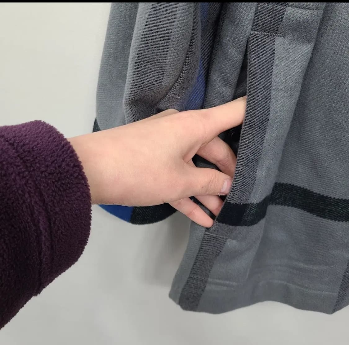 버버리 정품 남성 익스플로드 체크 코튼 플란넬 셔츠 자켓 블루 XS 상품이미지5