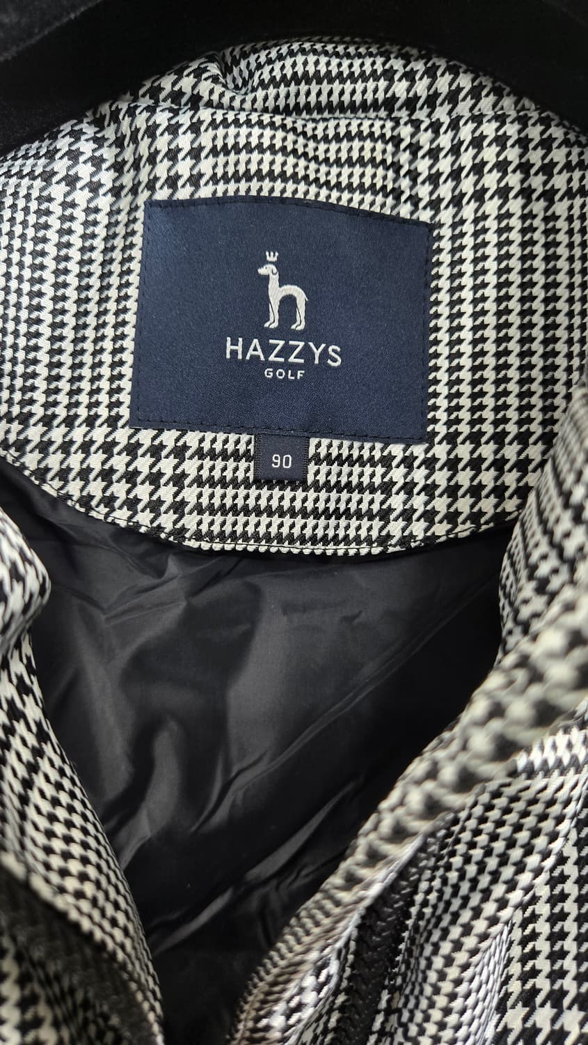 헤지스 골프 여성 90 하운드투스 체크 패턴 다운 패딩 베스트 상품이미지5