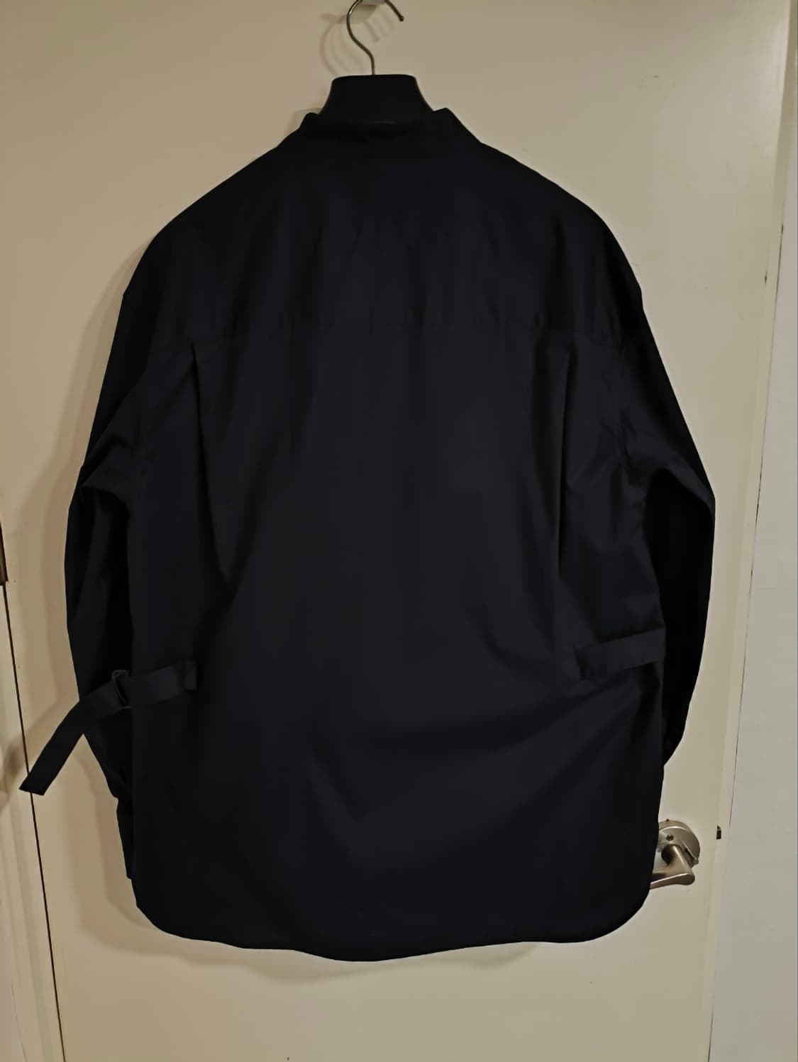 새거 100 한섬 시스템 히든 벨티드 셔츠자켓 코트 상품이미지4