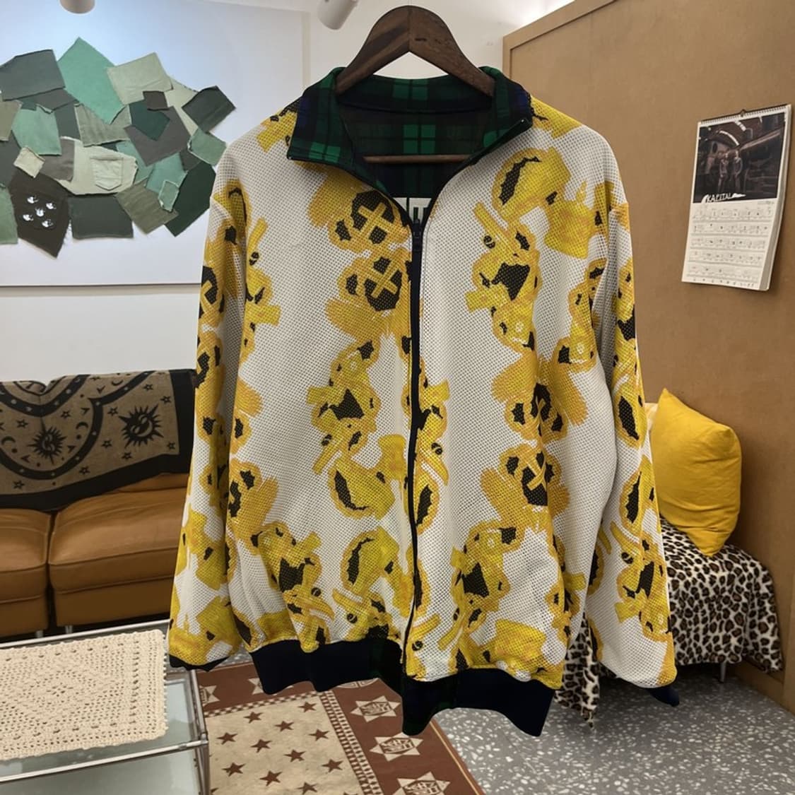 페노메논 유니크 키치 펑크 패턴 리버시블 양면 자켓 L C09907 상품이미지5