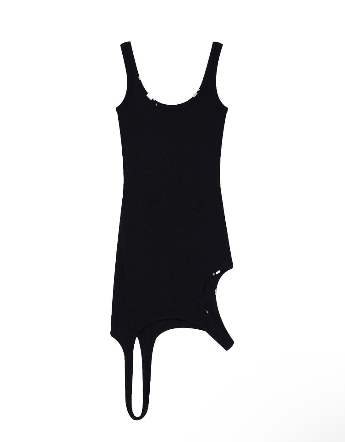 택O 새상품)본네 asymmetric dress 원피스 블랙 상품이미지2