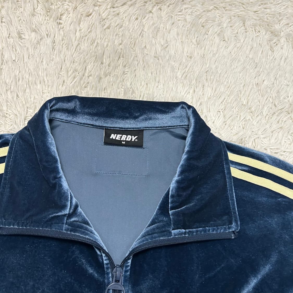 NERDY Blue Velour Track Jacket 상품이미지6
