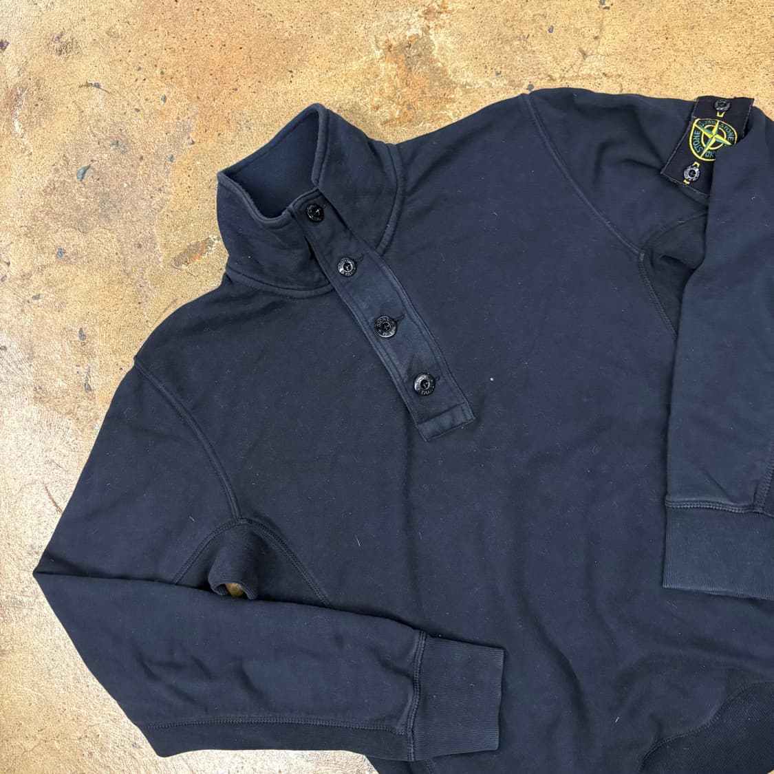 [정품/M] 스톤아일랜드 하프집업 버튼넥 맨투맨 b17 상품이미지1