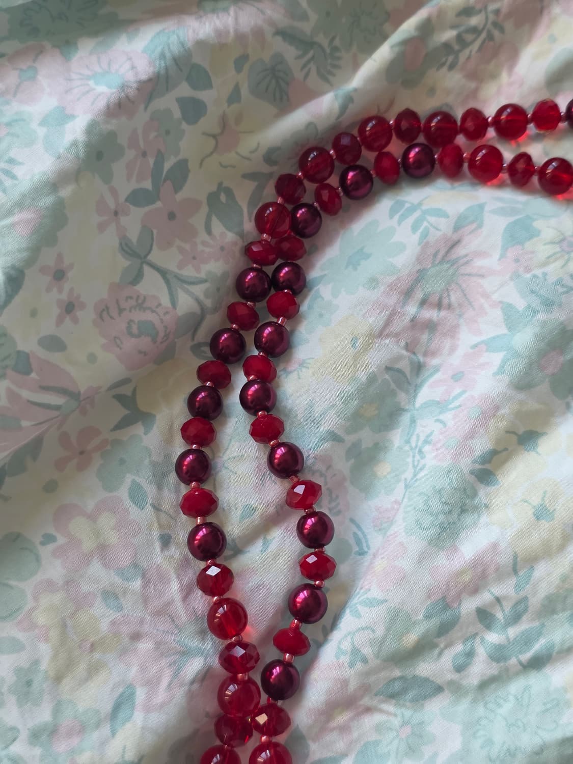 빈티지 오리엔탈 나비 비즈 목걸이 보타이 상품이미지3