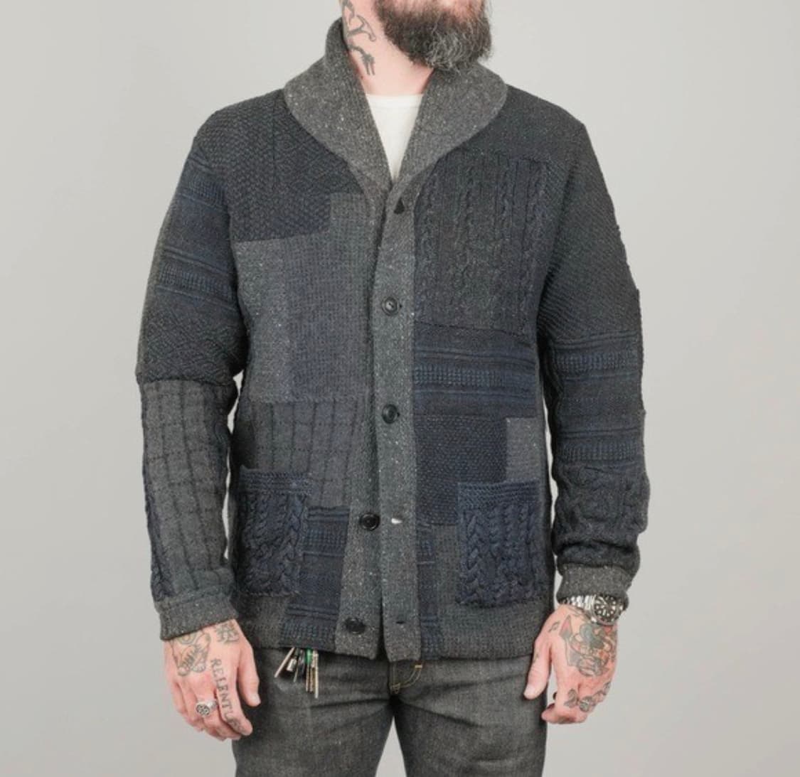 rrl 패치워크 가디건 m 상품이미지1