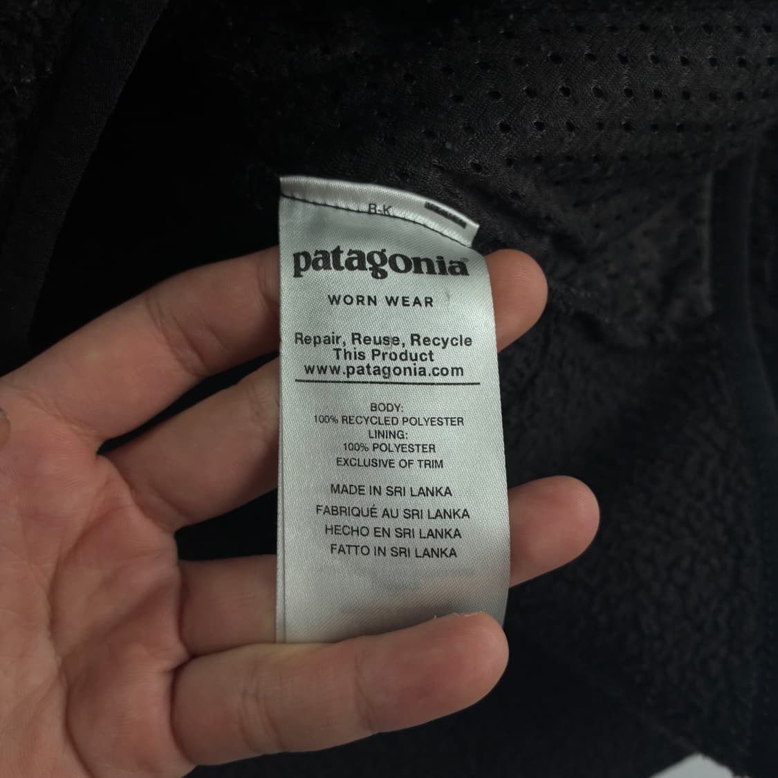 Patagonia  파타고니아 블랙 레트로 플리스 자켓 상품이미지4