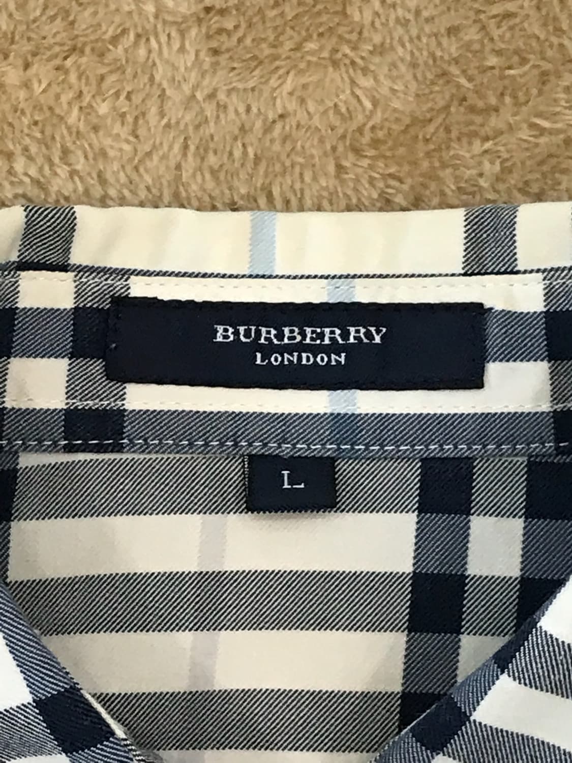 버버리 빈티지  체크 셔츠 상품이미지7