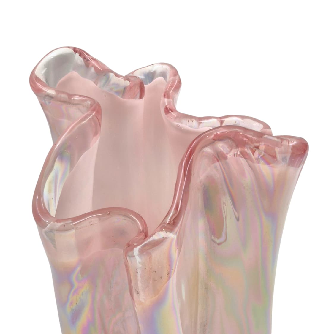 80s 쿠라타 핑크 오로라 산호 대형 꽃병 상품이미지2