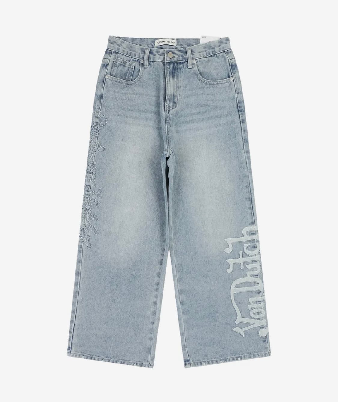 오디너리 홀리데이 X VONDUTCH 데님 와이드 팬츠 상품이미지1