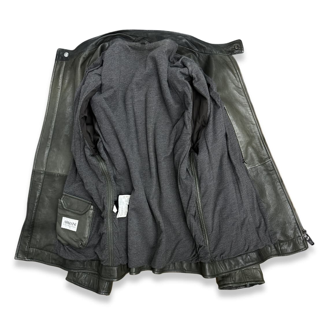 ARMANI COLLEZIONI 램스킨 레더 자켓 52 상품이미지3