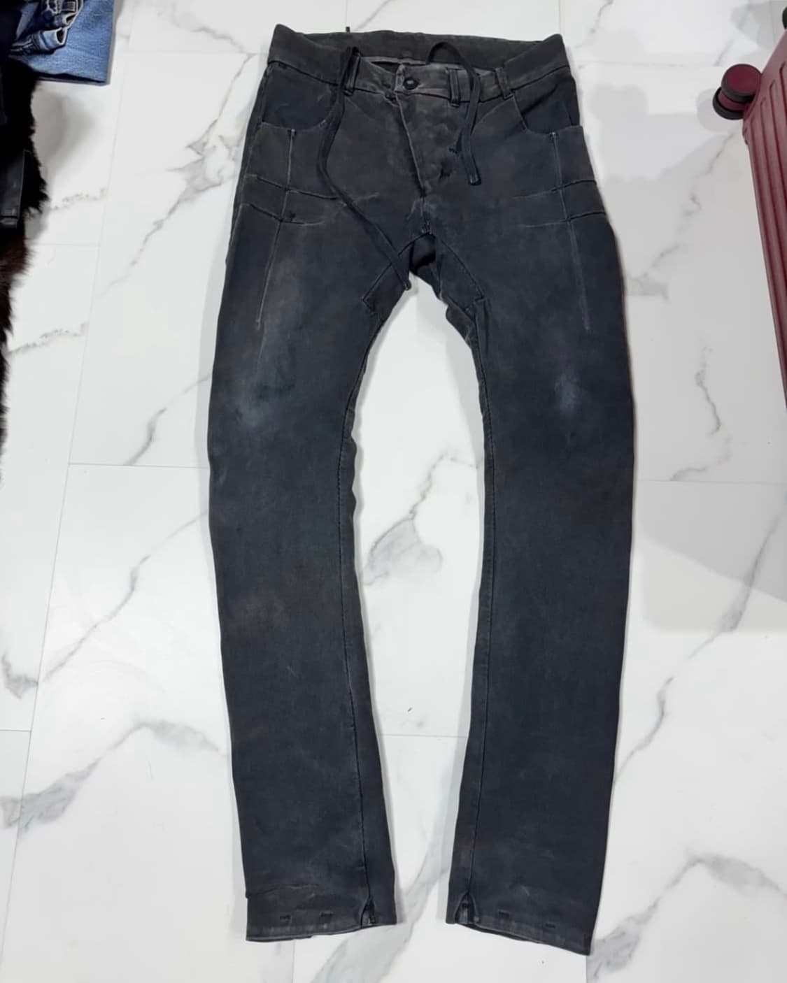 boris bidjan saberl 그레이 다잉 팬츠 상품이미지1