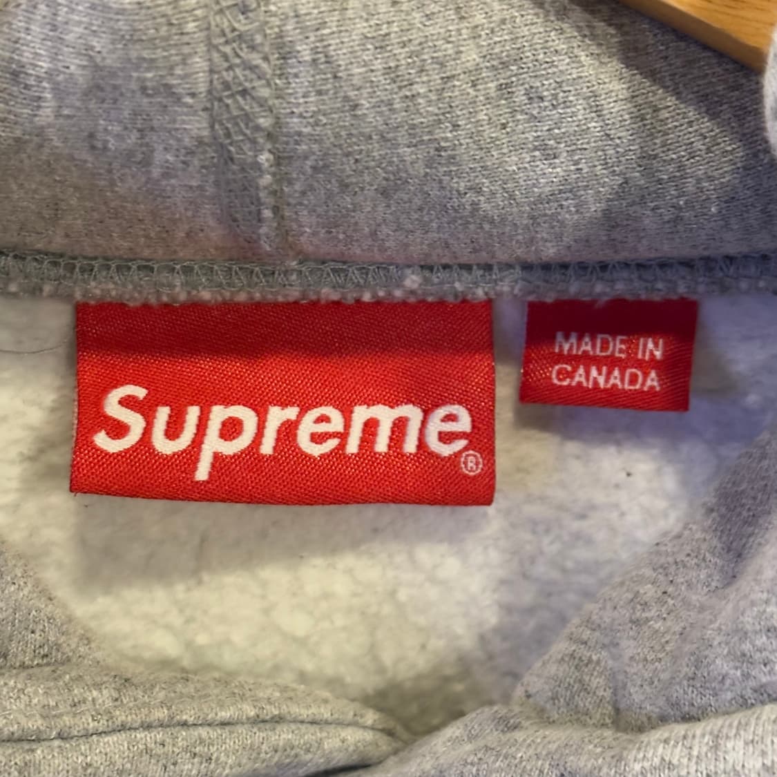 슈프림 박스로고 그레이 후드티 상품이미지3