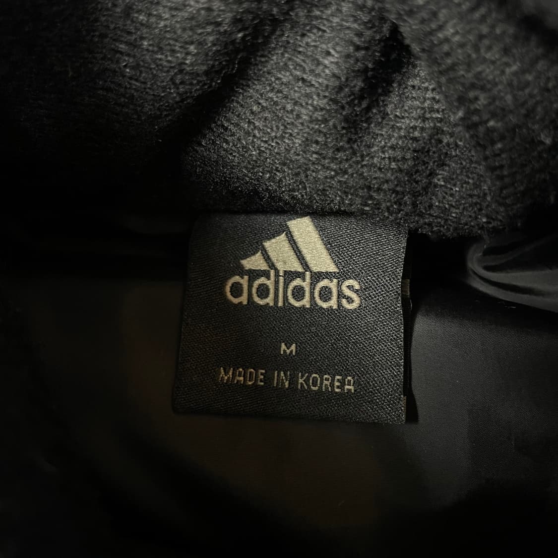 아디다스 블랙 투포켓 다운 패딩 자켓 M 상품이미지4