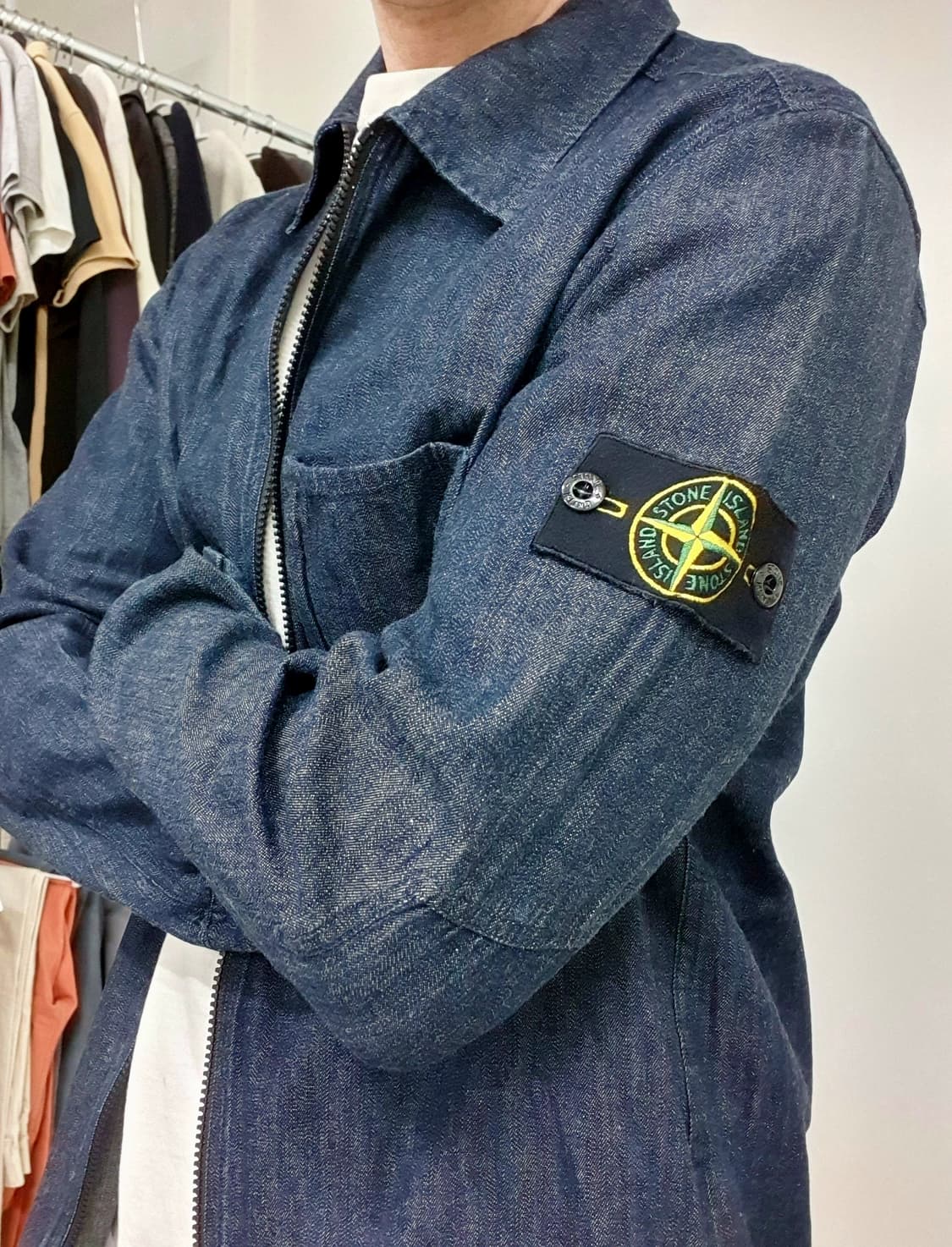 2017 스톤 아일랜드 데님 오버셔츠 상품이미지2