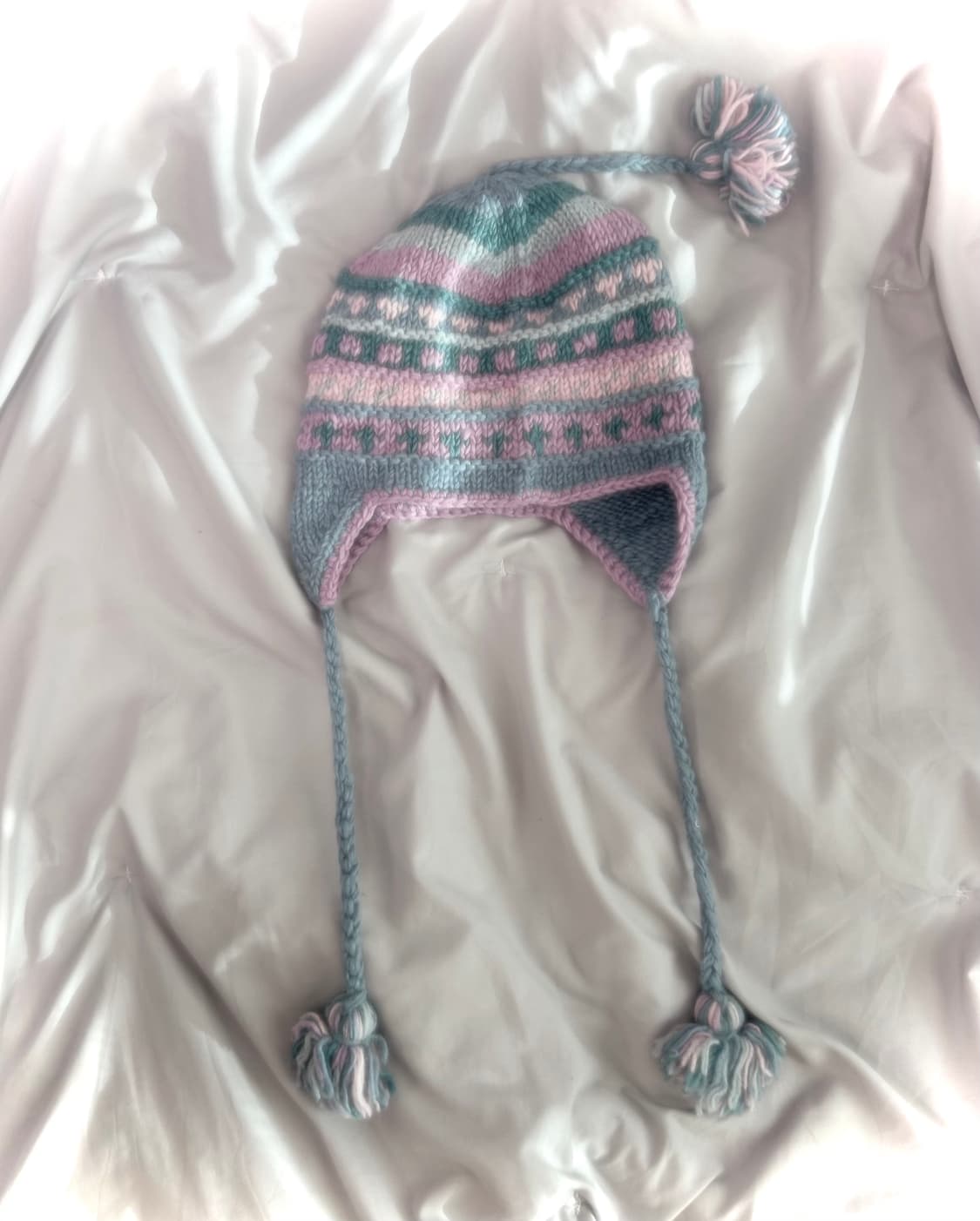 빈티지 파스텔 요거트 귀도리 모자 하구미 모리걸 히피 코코모리 코이세이오 상품이미지1