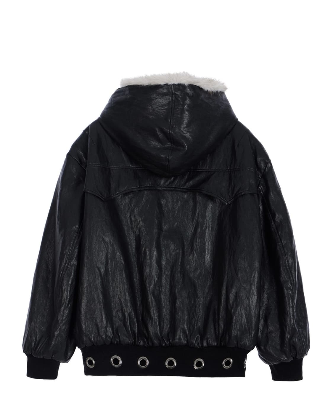 Eyelet Reversible Fur Leather Jacket 상품이미지6