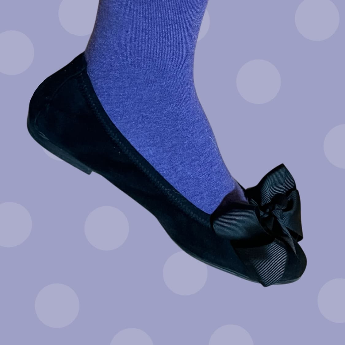 빔즈 블랙 리본 플랫슈즈 상품이미지2