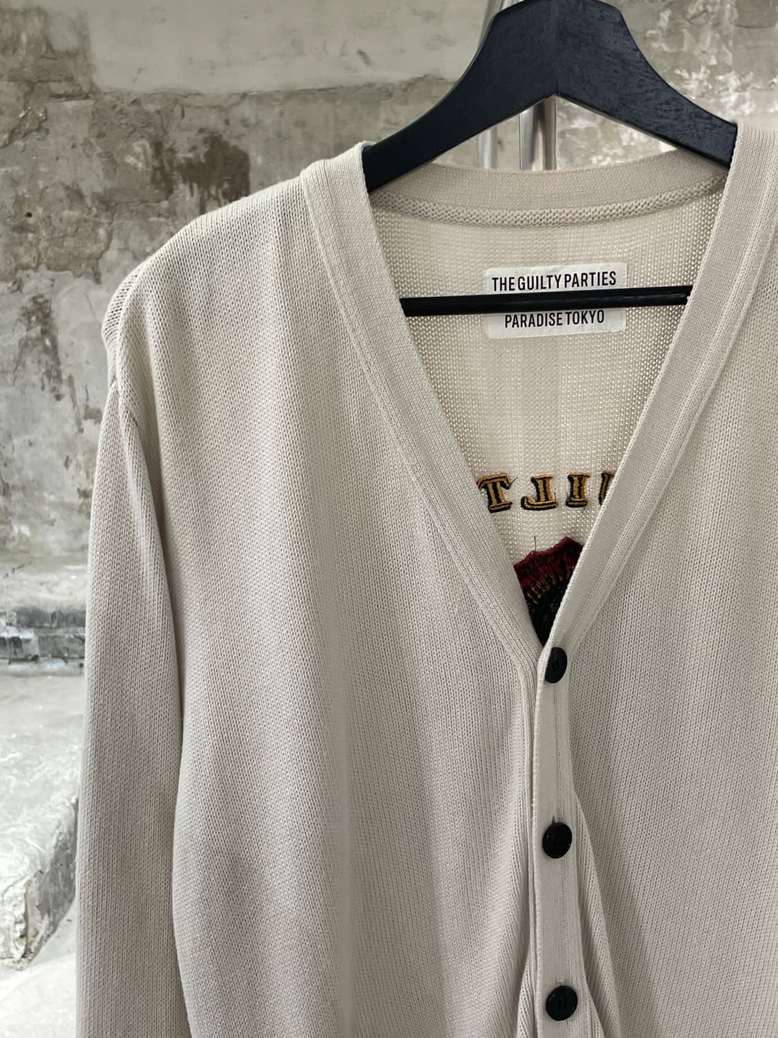 와코 마리아 18S/S 아이보리 버진 메리 니트 가디건 상품이미지3