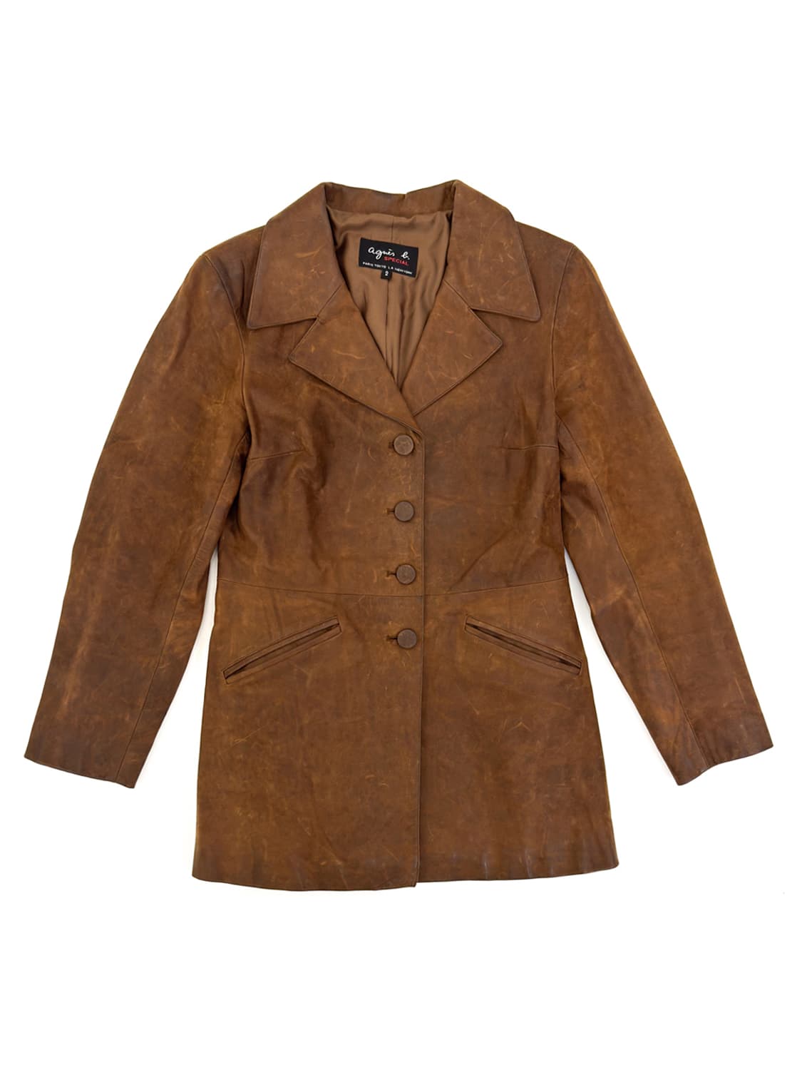 Agnes.b Waxed Leather Coat/ 2 상품이미지1