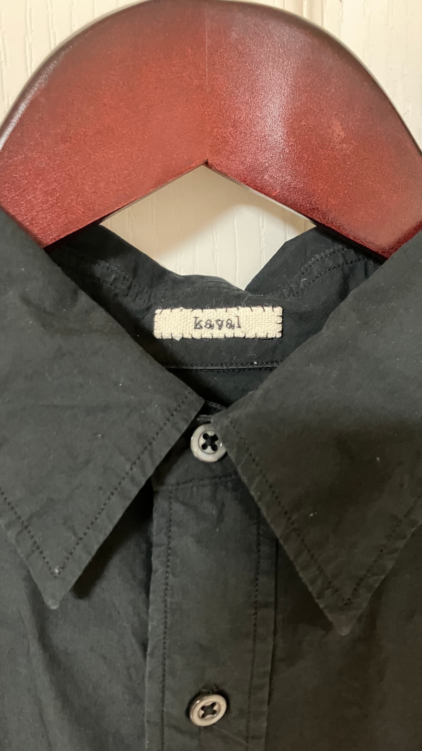 [S] kaval 카발 데일리 셔츠 블랙 상품이미지3