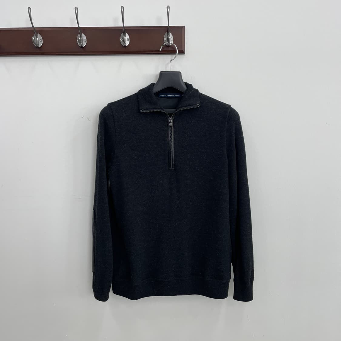 U 폴로 랄프로렌 챠콜 하프넥 집업 니트 상품이미지2